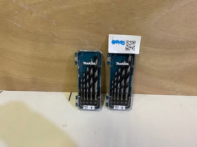 2x 9-dlg hout/steen/metaal borensets-display makita, d-71962 - afbeelding 1 van  1