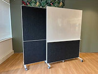 2x abstracta alumi combi - akoestisch whiteboard - afbeelding 1 van  5