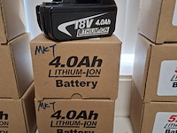 2x accu 18v - 4.0ah - afbeelding 1 van  6