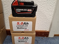 2x accu 18v - 5.0ah m18-50 - afbeelding 1 van  5