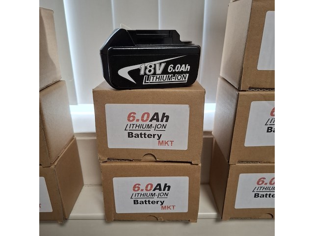 2x accu 18v - 6.0ah - afbeelding 1 van  6