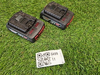2x accu 18v 2.0 ah bosch professional, lion - afbeelding 1 van  6