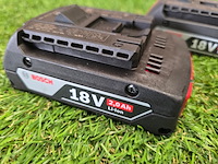 2x accu 18v 2.0 ah bosch professional, lion - afbeelding 2 van  6