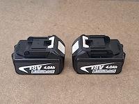 2x accu | 18v 4.0ah - afbeelding 4 van  4