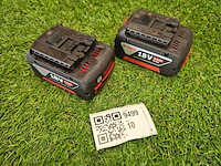 2x accu 18v 5.0 ah bosch professional, lion - afbeelding 1 van  6
