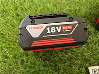 2x accu 5.0 ah bosch professional, 18v - afbeelding 2 van  4