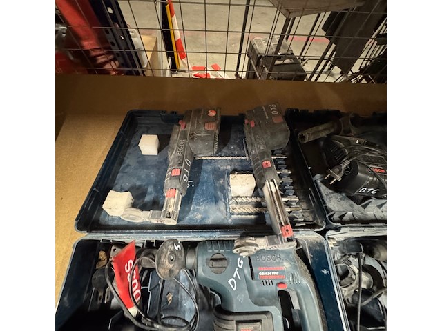2x accu boorhamer, bosch, gbh 24 vre en gbh 36 v-li - afbeelding 3 van  5