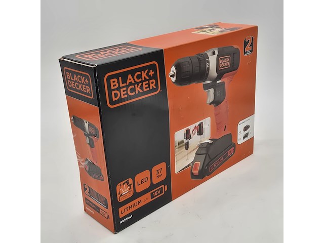 2x accu boormachine, black&decker, bcd001c1, 2021 - afbeelding 1 van  5