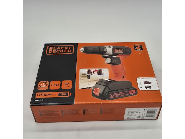 2x accu boormachine, black&decker, bcd001c1, 2021 - afbeelding 5 van  5