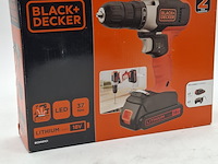 2x accu boormachine, black&decker, bcd001c1, 2021 - afbeelding 1 van  6