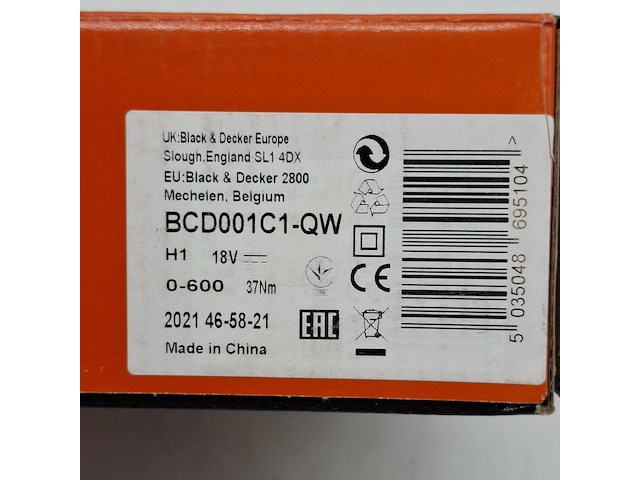 2x accu boormachine, black&decker, bcd001c1, 2021 - afbeelding 4 van  6