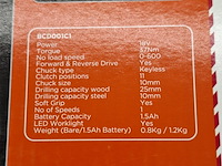 2x accu boormachine, black&decker, bcd001c1, 2021 - afbeelding 5 van  6