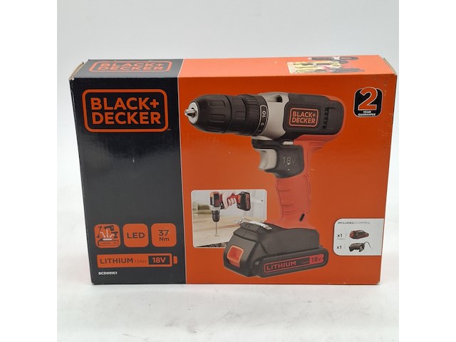 2x accu boormachine, black&decker, bcd001c1, 2021 - afbeelding 6 van  6