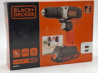 2x accu boormachine, black&decker, bcd001c1, 2021 - afbeelding 1 van  6