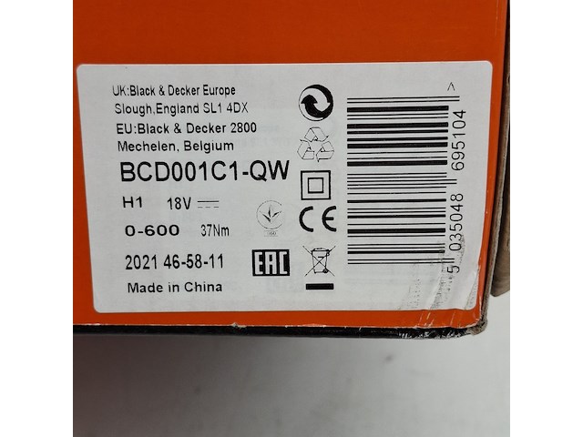 2x accu boormachine, black&decker, bcd001c1, 2021 - afbeelding 4 van  6