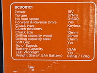 2x accu boormachine, black&decker, bcd001c1, 2021 - afbeelding 5 van  6