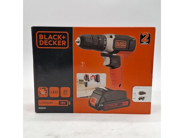 2x accu boormachine, black&decker, bcd001c1, 2021 - afbeelding 6 van  6