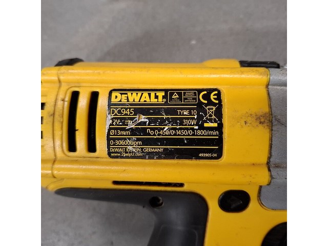 2x accu boormachine met partij opgepast nat borden de walt , o.a. dc945 - afbeelding 5 van  13