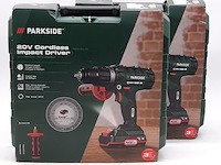2x accu boormachine, parkside, psbsa 20-li c3 - afbeelding 1 van  5
