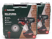 2x accu boormachine, parkside, psbsa 20-li c3 - afbeelding 1 van  5