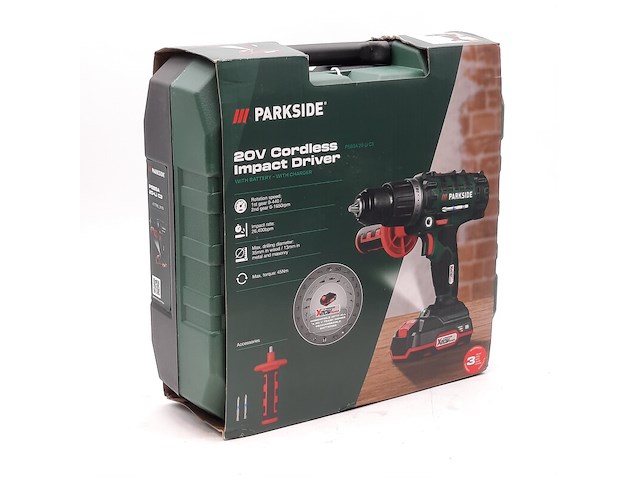 2x accu boormachine, parkside, psbsa 20-li c3 - afbeelding 6 van  6