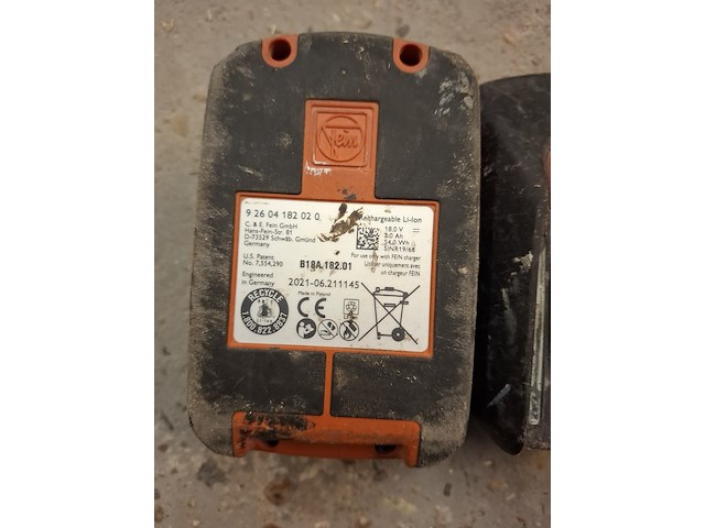 2x accu en lader fein - afbeelding 3 van  4