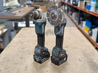 2x accu haakse slijper, makita
