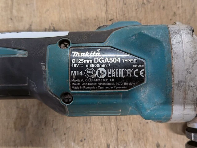 2x accu haakse slijper, makita - afbeelding 4 van  5