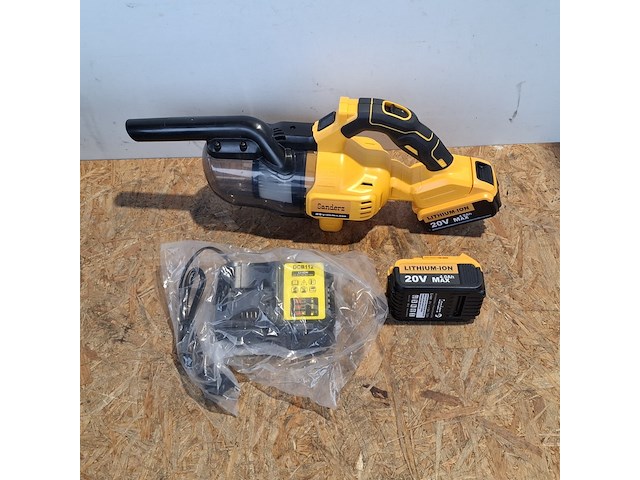 2x accu handstofzuiger 20v, geel - afbeelding 2 van  13