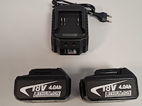 2x accu handzaag 125mm, blauw - afbeelding 7 van  9