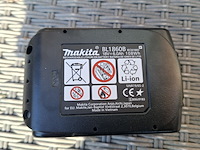 2x accu, makita, 18v, 6.0 ah - afbeelding 7 van  8