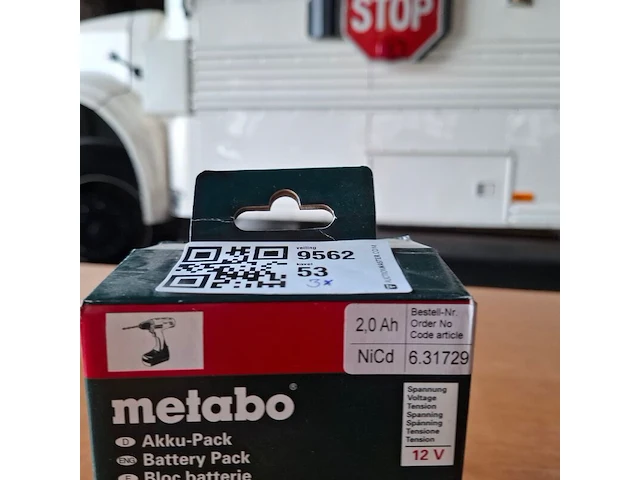 2x accu met adapter metabo, 12v 2.0ah - afbeelding 3 van  4