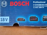 2x accu met lader bosch 18v 4.0ah en 5.5ah - afbeelding 4 van  4