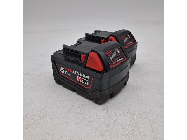 2x accu, milwaukee, m18b5 - afbeelding 1 van  6