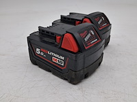 2x accu, milwaukee, m18b5 - afbeelding 1 van  6