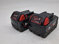 2x accu, milwaukee, m18b5 - afbeelding 2 van  6