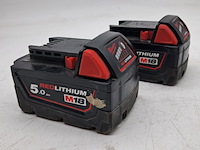 2x accu, milwaukee, m18b5 - afbeelding 4 van  6