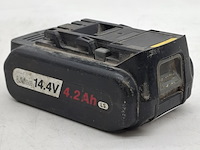 2x accu, panasonic, 14,4v 4,2 ah - afbeelding 6 van  7