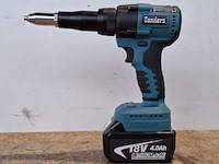 2x accu popnageltang, brushless, blauw - afbeelding 1 van  12