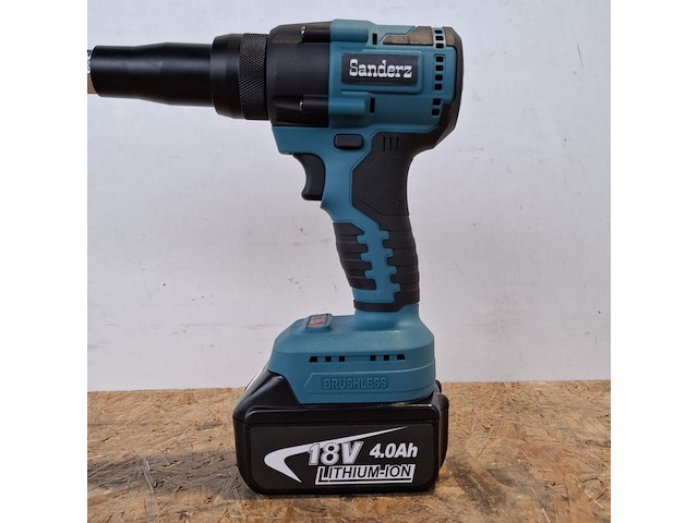 2x accu popnageltang, brushless, blauw - afbeelding 5 van  12