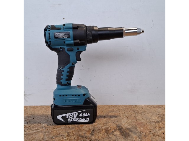 2x accu popnageltang, brushless, blauw - afbeelding 10 van  12