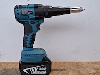 2x accu popnageltang, brushless, blauw - afbeelding 10 van  12