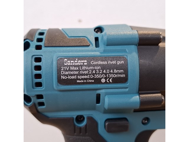 2x accu popnageltang, brushless, blauw - afbeelding 11 van  12