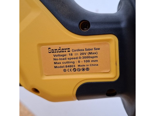 2x accu reciprozaag, brushless, geel - afbeelding 8 van  10