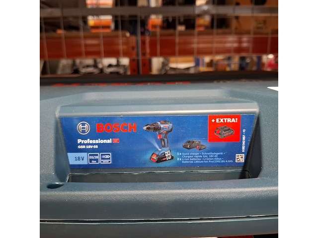 2x accu-schroefboormachine 18v, bosch, gsr 18v-55 - afbeelding 2 van  3