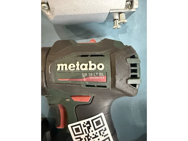 2x accu schroefboormachine, metabo, o.a. sb18 lt bl, groen/zwart - afbeelding 3 van  5