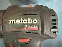 2x accu schroefboormachine, metabo, o.a. sb18 lt bl, groen/zwart - afbeelding 3 van  5