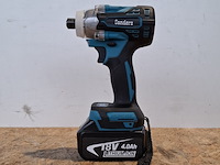 2x accu schroefmachine, brushless, rood - afbeelding 1 van  8