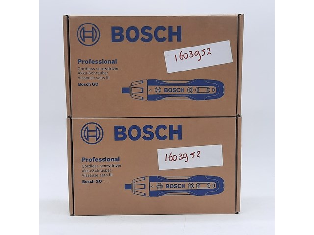 2x accu schroevendraaier, bosch, go - 0601 9h2 102 - afbeelding 1 van  6