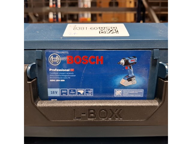 2x accu-slagmoersleutel 1/2" 300nm 18v, bosch, gds 18v-300 - afbeelding 2 van  2